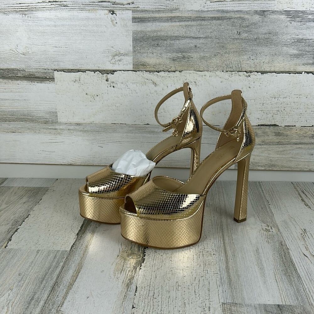 Michael Kors Gold Platform Heels